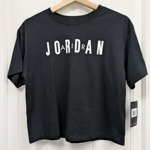Air Jordan Black Cropped Tee